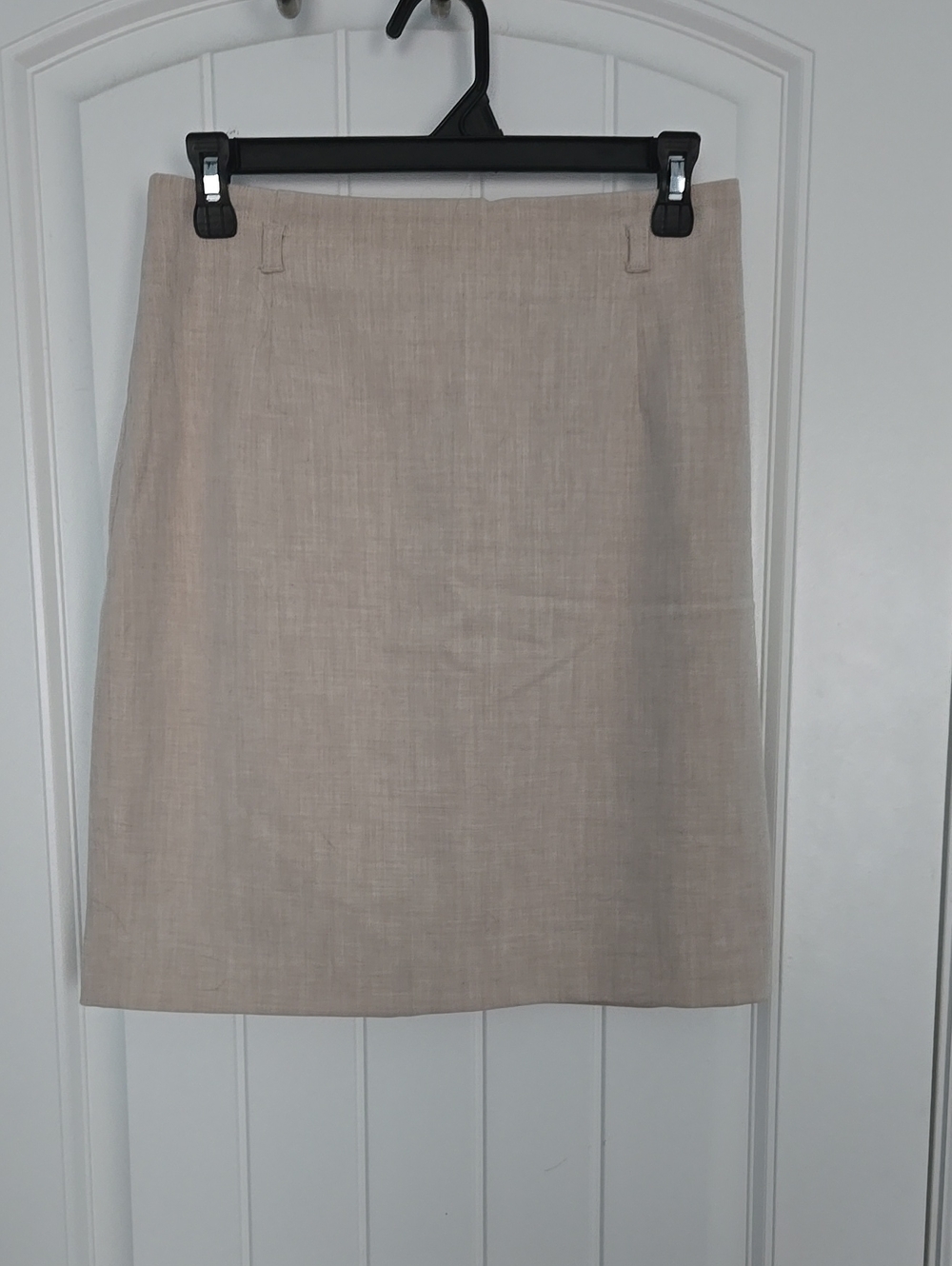 Classic Beige Pencil Skirt - Women's Tailored Workwear